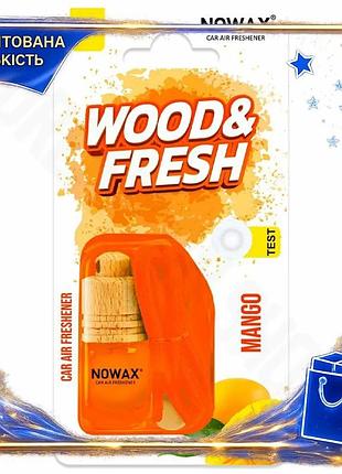 Dm ароматизатор повітря nowax специфікація 2.2 woodfresh mango підвісний освіжувач для дому та автомоб spe|lz