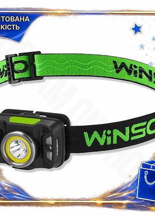 Dm ліхтар налобний winso специфікація 2.2 330lm 5w cree xte+cob із сенсором білий червоний для туристі spe|lz
