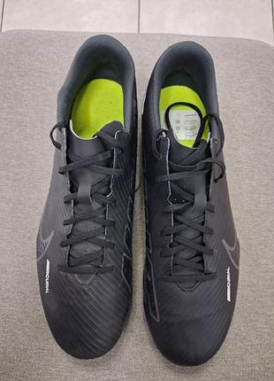 Бутсы nike vapor 15 club fg/mg black dj5963-001(оригинал) 2
