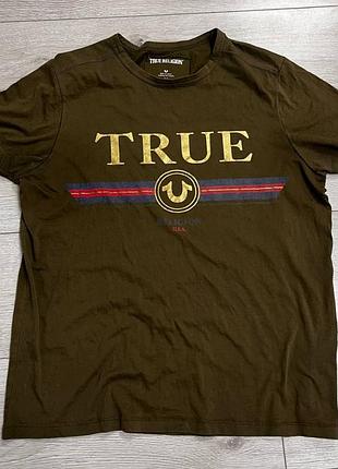 Мужская футболка true religion metallic logo (оригинал)