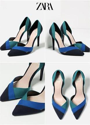 Чудові туфлі човники zara 39 розмір