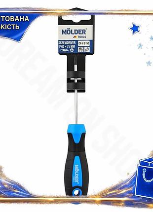 Dm отвертка molder крестовая спецификация 2.2 ph0 75 мм для закручивания винтов саморезов шурупов с эр spe|lz