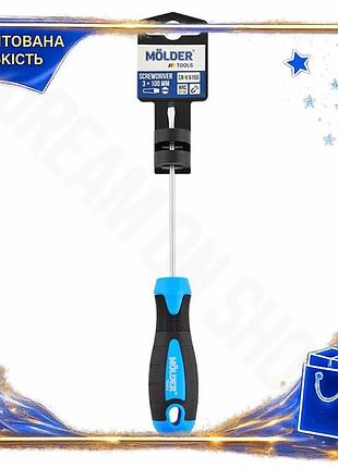 Dm отвертка molder шлицевая спецификация 2.2 sl3 100мм для закручивания винтов саморезов крепежный инс spe|lz