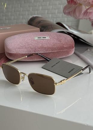 Очки миу-миу mua53s zvn60o brown miu/gold