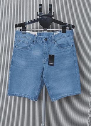 Шорти джинсові livergy бавовняні slim fit