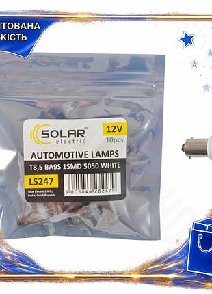 Dm автолампа solar led специфікація 2.2 12v ba9s холодний білий 10шт світлодіоди для заміни освітлення spe|lz