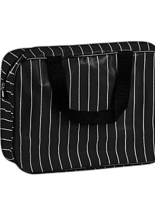 Косметичка для косметики и гигиенических средств stenson stripes 26×18×9.5 см черный (r33394)