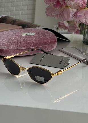 Очки mu56z 5ak-061 black/gold miu 2n миу-миу