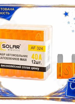 Dm набор предохранителей solar спецификация 2.2 макси 40а 12шт для защиты автоэлектросети цинковый спл spe|lz