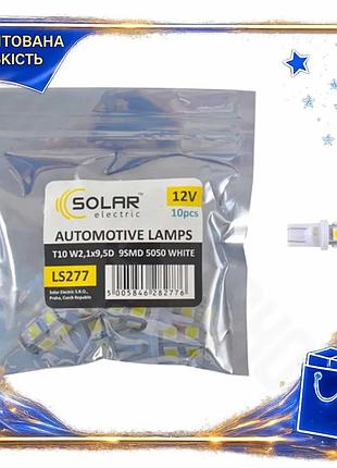 Dm автолампа solar led спецификация 2.2 t10 12v 9smd 5050 белая для замены освещения в авто светодиодн spe|lz