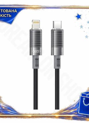 Dm кабель type-c to специфікація 2.2 lightning xo 1м чорний для заряджання та передачі даних гнучкий с spe|lz