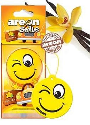 Освіжувач сухий лист - "areon" - smile dry - vanilla (ваніль) (10шт/360ящ.)