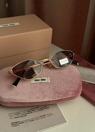 Очки mu56z 5ak-061 miu brown/gold 2n миу