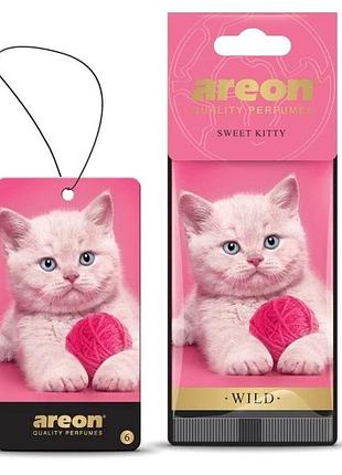 Освіжувач сухий лист - "areon" - wild - sweet kitty (солодке кошеня) 10шт/уп