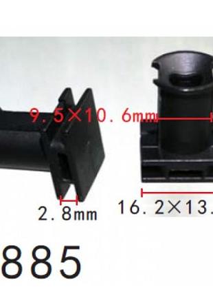 Кліпси c1885 молдингу порогів vw, audi, seat, skoda (6q0853147, 6q0.853.147, 12461) ( уп. 100 шт.)