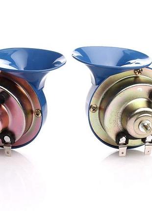 Сигнал 12v равлик 2контактний ø 85mm "elegant" 100 710 - синій ходовий