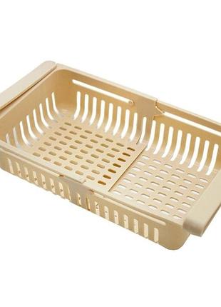 Підвісна складна полиця для холодильника storage rack 7240, бежевого кольору