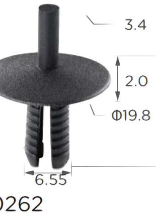 Фіксатор c0262 подкрылок порогов bmw 5111194453 ( уп. 100 шт.)