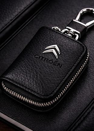 Чохол для ключів з карабіном citroën (шкіра)