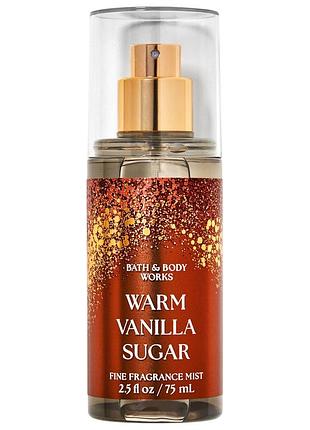 Парфюмированный спрей для тела bath & body works warm vanilla sugar travel mist 236 мл
