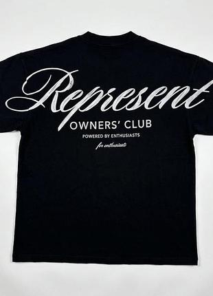 Represent clo owners club men’s streetwear spellout black t shirt s oversized футболка чоловіча оверсайз с/м розмір мужская футболка размер с/м