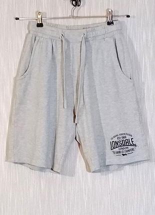 Мужские спортивные шорты lonsdale (р. s-m / 44-46) серые оригинал