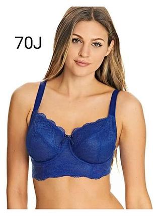 32gg,70j, freya fancy longline, кобальтовый бюстгальтер балконет