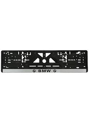 Рамка номера bmw "книжка" із сірою смугою