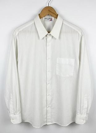 Vintage men’s pierre cardin cotton blend long sleeve white xxl shirt