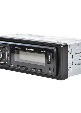 Автомагнітола shuttle sud387 (black/green) usb/знімання. панель/bt/пульт/усил.кач/4х45w