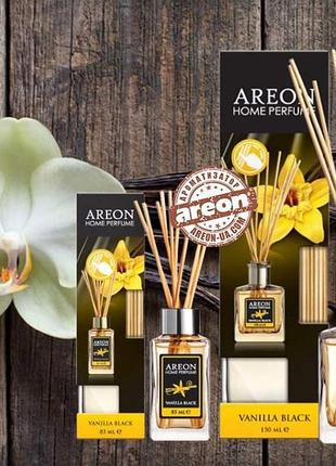 Ароматизатор 85ml - "areon" нome perfume lux vanilla black (чорна ваніль) (ps10)