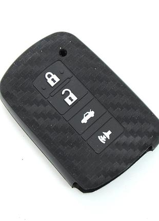 Чохол на пульт сигналізації силіконовий toyota kmr 7 4 - 1009 carbon (new)