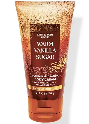 Парфюмированный крем для тела bath & body works warm vanilla sugar body cream 70 г