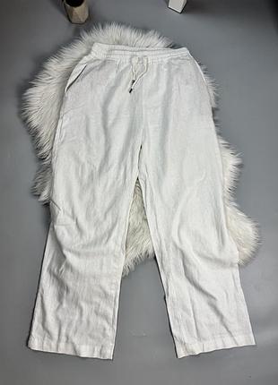 Лляні штани брюки zara m