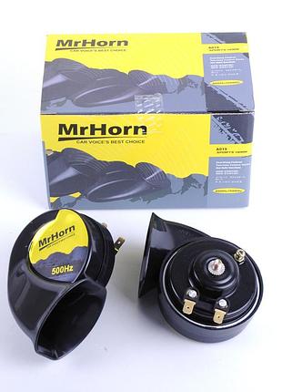 Сигнал 12v равлик 2контактний ø 75mm yw-a-019 - клема збоку ходові "mrhorn" (2244)