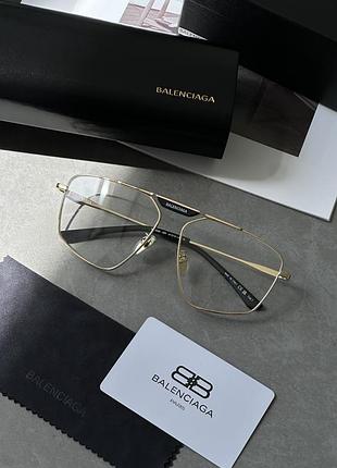 Очки баленсиага clear/gold bb0246s 003 61/15/145