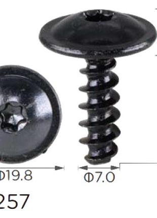 Саморіз h2257 volkswagen, audi, gm (8k0805399a, 18650) ( уп. 100 шт.)
