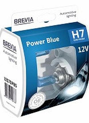 Лампа 12v h7 55w + 30% power blue "brevia" (box-2шт) (12070pbs) (9шт/уп)