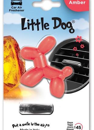 Освіжувач на обдув "little dog" бурштин (amber red) ed1212