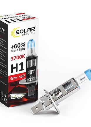 Лампа 12v h1 55w + 60% starlight "solar" (1шт) (1231) (10шт/уп)