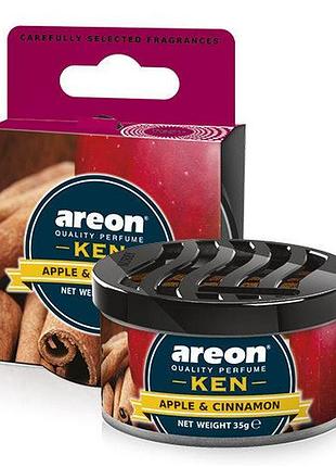Освіжувач сухий консерва 35gr - "areon" - ken - apple & cinnamon (яблуко-кориця) (12шт/уп)