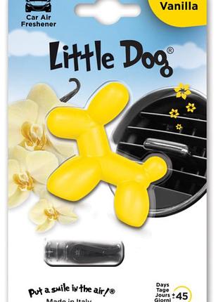 Освіжувач на обдув "little dog" ваніль (vanilla yellow) ed0101