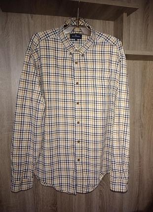 Сорочка blue harbour чоловіча в клітинку (100% бавовна) 50 (xl)