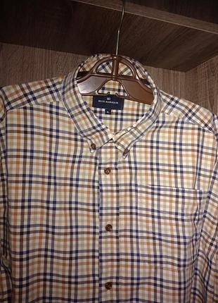 Рубашка  blue harbour мужская в клеточку (100% хлопок) 50 (xl)