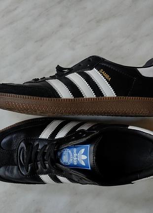 Кеды asidas samba vegan black/white