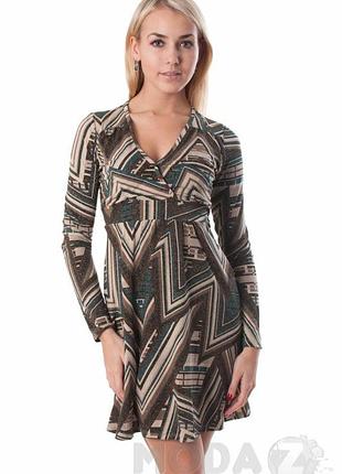 Платье rinascimento 52733*40 женск. коричнево/зеленый m (55 496)
