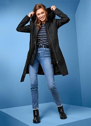 Пальто 3в1 плащ с жилеткой мембрана tcm tchibo парка куртка