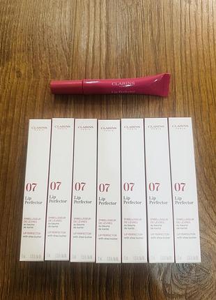 Clarins natural lip perfector блиск для губ зі зволожуючим ефектом, 07 відтінок 07 toffee pink shimmer