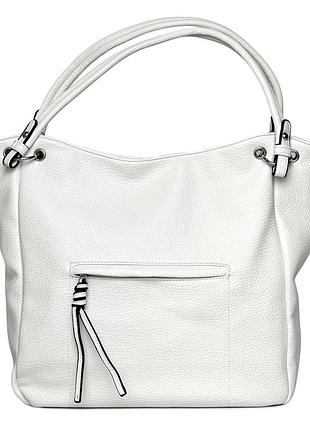 Модная женская сумка мешок искусственная кожа белый арт.99254 white wannisha (китай)