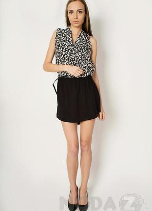 Плаття morgan 142-shatex*16 жіночк. чорно-білий 40 (111 113)